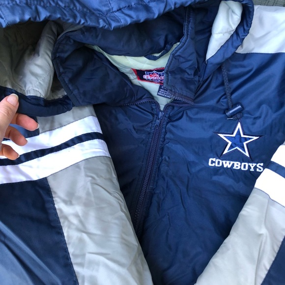 Vintage Cowboys Starter Performance Jacket Game Day Fans Gear - Picture 5 of 5